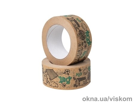 Бумажный еко крафт скотч упаковочный